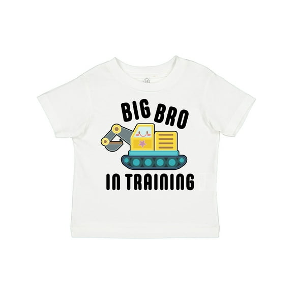 Inktastic Big Bro in Training with Bulldozer Boys Toddler T-Shirt