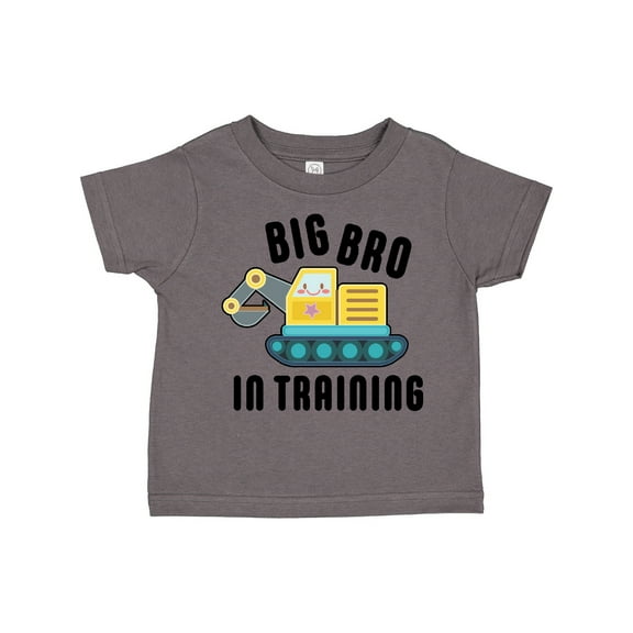 Inktastic Big Bro in Training with Bulldozer Boys Toddler T-Shirt