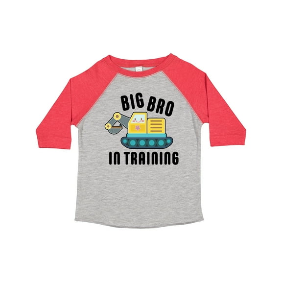 Inktastic Big Bro in Training with Bulldozer Boys Toddler T-Shirt