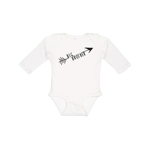Inktastic Big Brother Arrow Boys Long Sleeve Baby Bodysuit