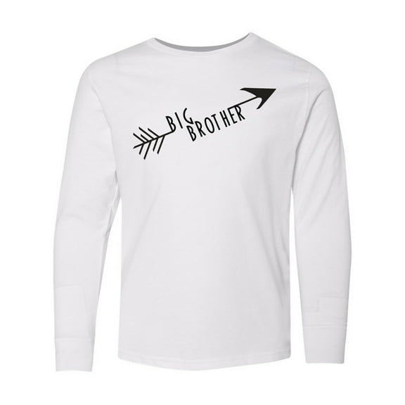 Inktastic Big Brother Arrow Long Sleeve Youth T-Shirt