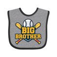 thumbnail image 1 of Inktastic Big Brother Baseball Boys Baby Bib, 1 of 4