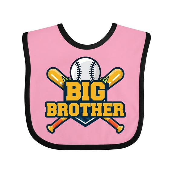 Inktastic Big Brother Baseball Boys Baby Bib