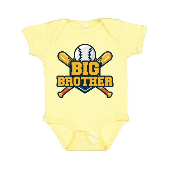 Inktastic Big Brother Baseball Boys Baby Bodysuit