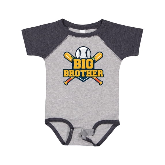 Inktastic Big Brother Baseball Boys Baby Bodysuit