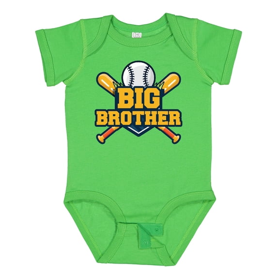 Inktastic Big Brother Baseball Boys Baby Bodysuit