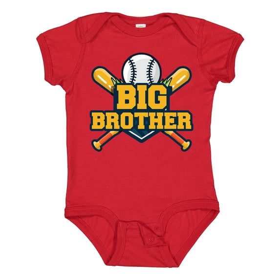 Inktastic Big Brother Baseball Boys Baby Bodysuit
