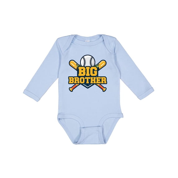 Inktastic Big Brother Baseball Boys Long Sleeve Baby Bodysuit