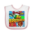 thumbnail image 1 of Inktastic Big Brother Comic Book Boys Baby Bib, 1 of 4