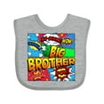 thumbnail image 1 of Inktastic Big Brother Comic Book Boys Baby Bib, 1 of 4