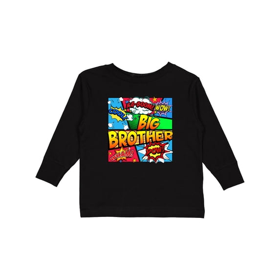 Inktastic Big Brother Comic Book Boys Long Sleeve Toddler T-Shirt