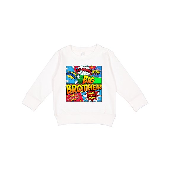 Inktastic Big Brother Comic Book Toddler Sweatshirt