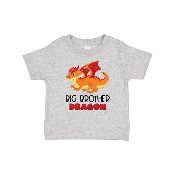 Inktastic Big Brother Cute Red and Orange Dragon Boys Baby T-Shirt