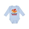 thumbnail image 1 of Inktastic Big Brother Cute Red and Orange Dragon Boys Long Sleeve Baby Bodysuit, 1 of 5