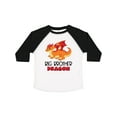 thumbnail image 1 of Inktastic Big Brother Cute Red and Orange Dragon Boys Toddler T-Shirt, 1 of 5