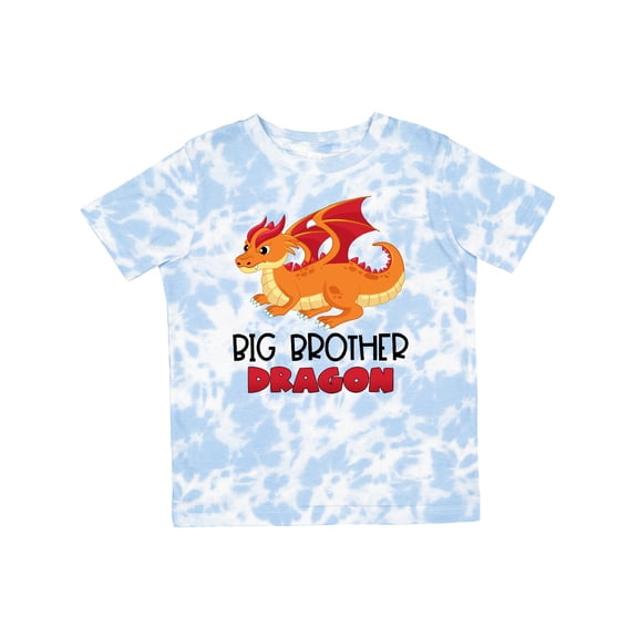 Inktastic Big Brother Cute Red and Orange Dragon Boys Toddler T-Shirt