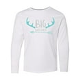 thumbnail image 1 of Inktastic Big Brother, Deer Antlers, Arrow - Blue Gray Long Sleeve Youth T-Shirt, 1 of 5