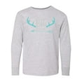 thumbnail image 1 of Inktastic Big Brother, Deer Antlers, Arrow - Blue Gray Long Sleeve Youth T-Shirt, 1 of 5