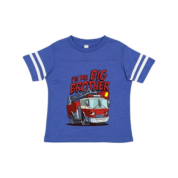 Inktastic Big Brother Fire Truck Boys Toddler T-Shirt