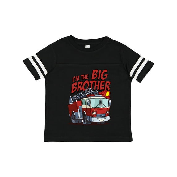 Inktastic Big Brother Fire Truck Boys Toddler T-Shirt