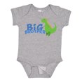 thumbnail image 1 of Inktastic Big Brother Green Dinosaur Boys Baby Bodysuit, 1 of 5