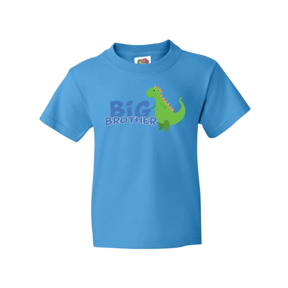 Inktastic Big Brother Green Dinosaur Youth T-Shirt
