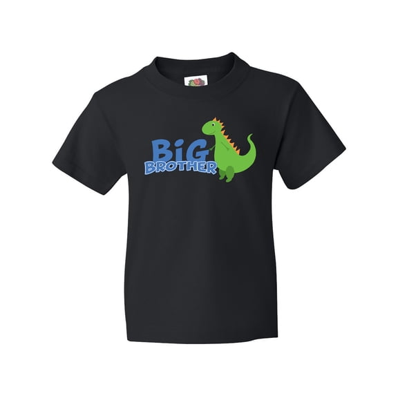 Inktastic Big Brother Green Dinosaur Youth T-Shirt