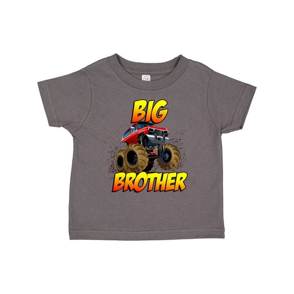 Inktastic Big Brother Monster Truck Boys Toddler T-Shirt