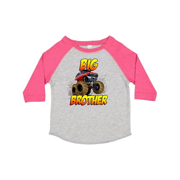 Inktastic Big Brother Monster Truck Boys Toddler T-Shirt