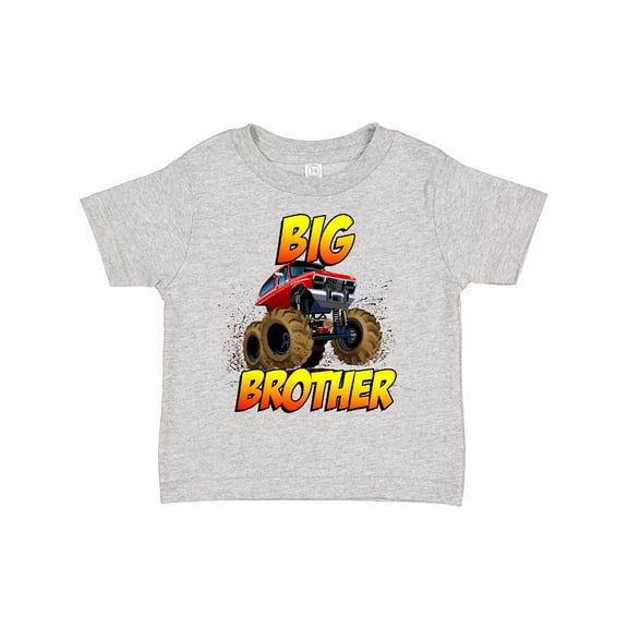 Inktastic Big Brother Monster Truck Boys Toddler T-Shirt