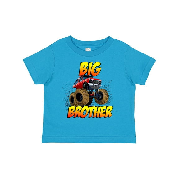 Inktastic Big Brother Monster Truck Boys Toddler T-Shirt
