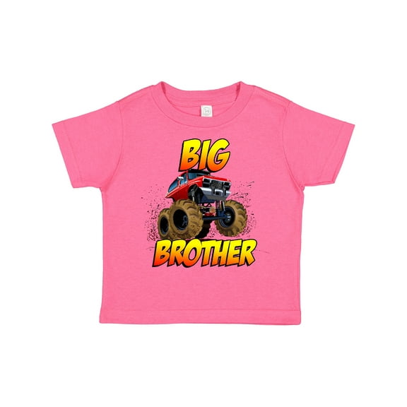 Inktastic Big Brother Monster Truck Boys Toddler T-Shirt