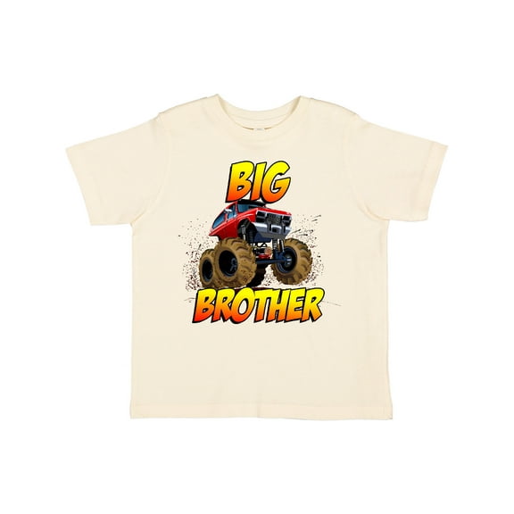 Inktastic Big Brother Monster Truck Boys Toddler T-Shirt