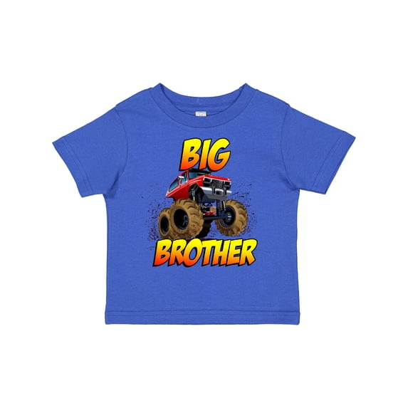 Inktastic Big Brother Monster Truck Boys Toddler T-Shirt