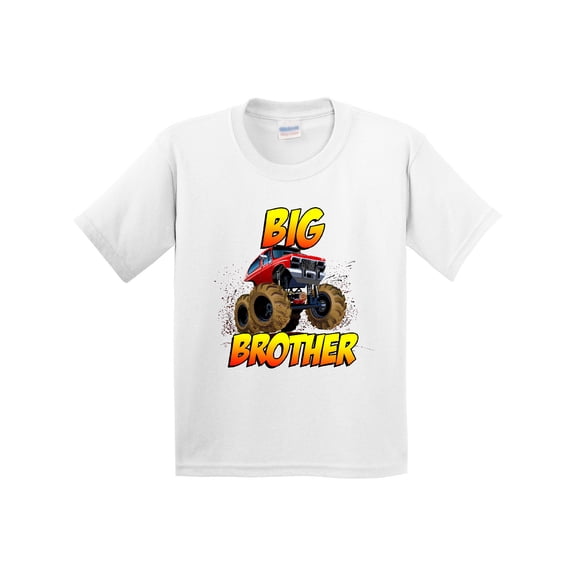 Inktastic Big Brother Monster Truck Youth T-Shirt