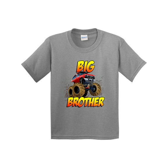 Inktastic Big Brother Monster Truck Youth T-Shirt