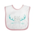 thumbnail image 1 of Inktastic Big Brother, Older Brother, Deer Antlers, Arrow Boys Baby Bib, 1 of 4
