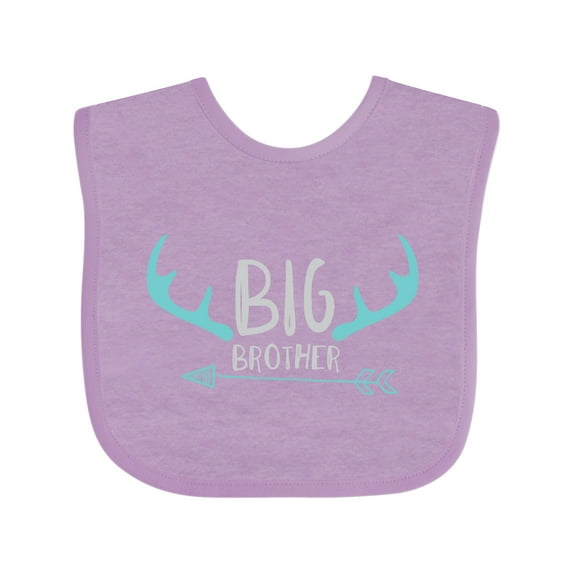 Inktastic Big Brother, Older Brother, Deer Antlers, Arrow Boys Baby Bib