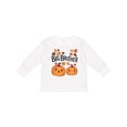 thumbnail image 1 of Inktastic Big Brother Pumpkins with Fall Leaves Boys Long Sleeve Toddler T-Shirt, 1 of 5
