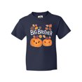 thumbnail image 1 of Inktastic Big Brother Pumpkins with Fall Leaves Youth T-Shirt, 1 of 5