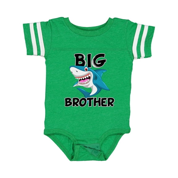 Inktastic Big Brother Shark Boys Baby Bodysuit