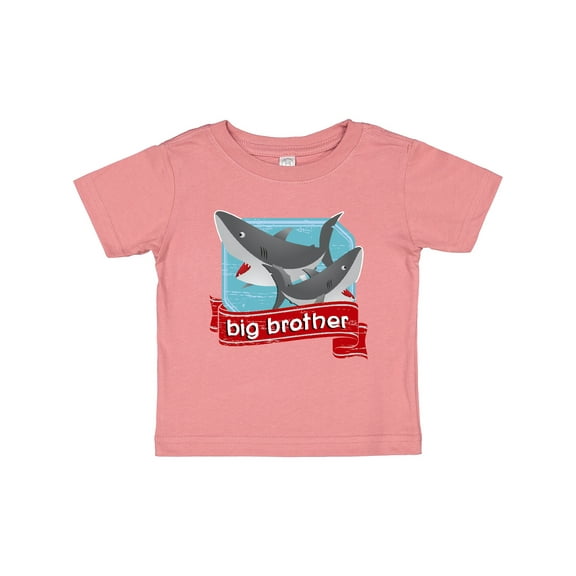 Inktastic Big Brother Shark Boys Baby T-Shirt