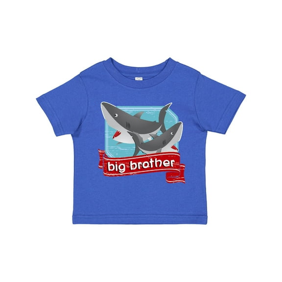 Inktastic Big Brother Shark Boys Toddler T-Shirt