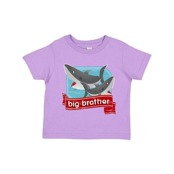 Inktastic Big Brother Shark Boys Toddler T-Shirt