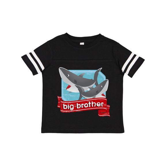 Inktastic Big Brother Shark Boys Toddler T-Shirt