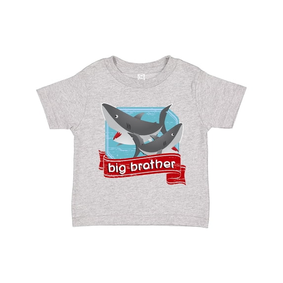 Inktastic Big Brother Shark Boys Toddler T-Shirt