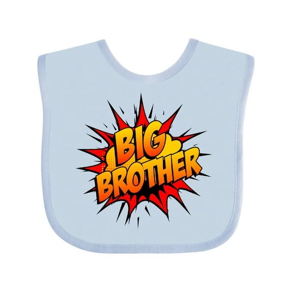 Inktastic Big Brother Super Hero Boys Baby Bib