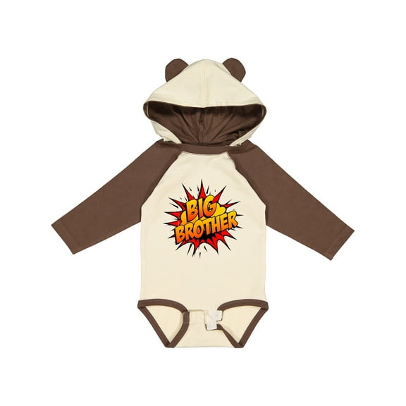 Inktastic Big Brother Super Hero Boys Long Sleeve Baby Bodysuit