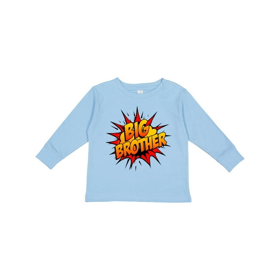 Inktastic Big Brother Super Hero Boys Long Sleeve Toddler T-Shirt