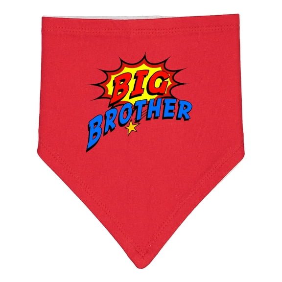 Inktastic Big Brother Superhero Baby Bandana Bib